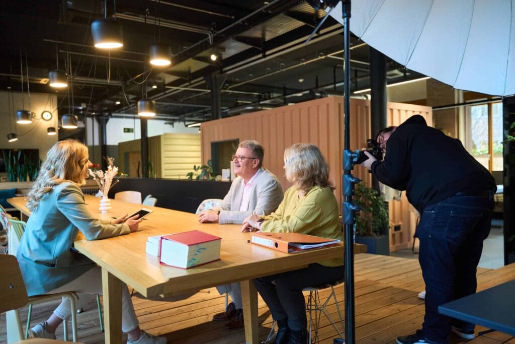 Behind the scenes Fotoproduktion Businessfotografie