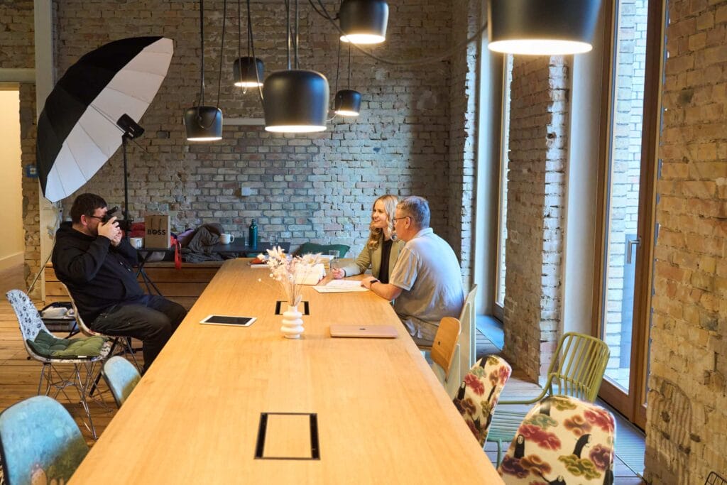 Behind the scenes Fotoproduktion Businessfotografie