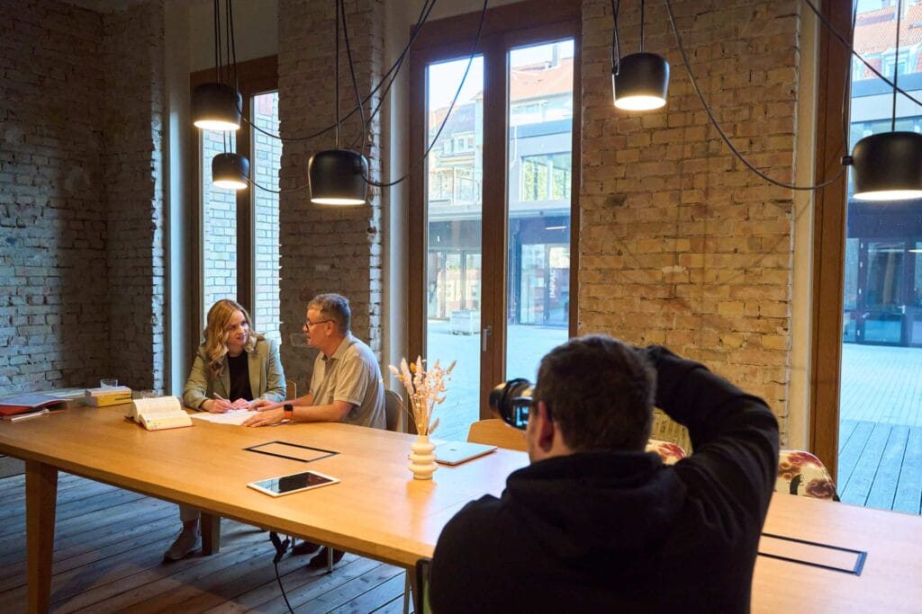 Behind the scenes Fotoproduktion Businessfotografie