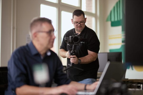 Unternehmensfilm Aufnahmen mit einem Gimbal